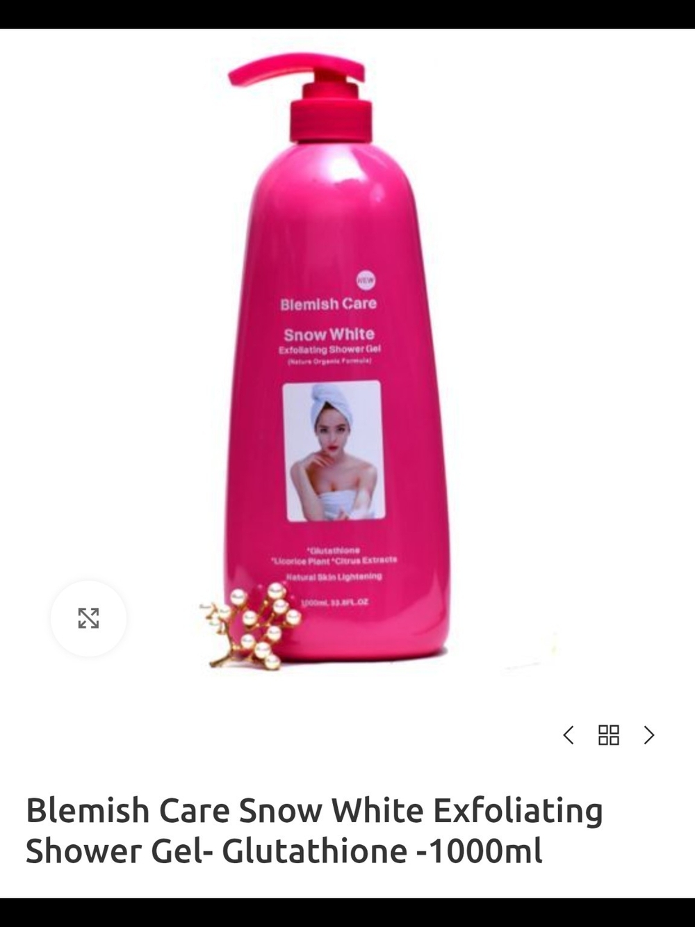 Blemish Care Snow White Exfoliating Shower Gel - Pink